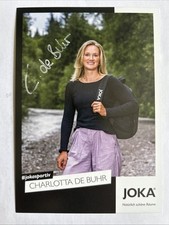 original sign. Autogrammkarte Biathlon Charlotta de Buhr