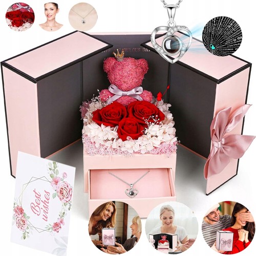 Ewige rose geschenkbox - rose,
