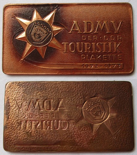 Ddr plakette admv der - plakette,