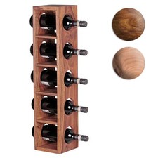 FineBuy Weinregal Massivholz