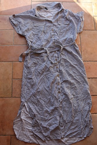 Längs gestreiftes blusenkleid - längs,