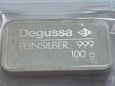 Degussa 100 gram 999 silver