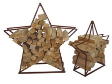 2er Set Stern Brennholzregal
