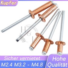 Blindnieten Kupfer/Stahl