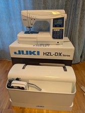 JUKI HZL-DX7 Nähmaschine mit viel Zubehör, mit Kniehebel