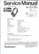 Technics Original Service Manual für  RP-DJ 1200