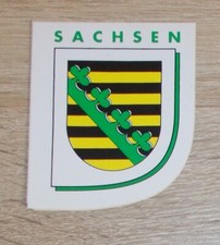 Alter Aufkleber | Sticker Sachsen Wappen