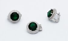 925 Silber Set mit Smaragd - ZRK2SET2 Schmuck Sale Angebot