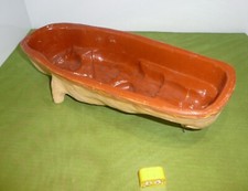 antike Backform / Tonform  Mann  mit Schriftzug  ca.  36 x 14,5 cm