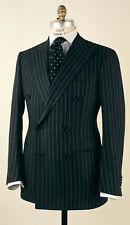 Herren Schwarz Streifen Anzug