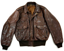 SCHOTT 184SM A-2 Vintage Piloten Flieger Aviator Lederjacke 56 XL