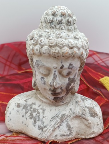 Indischer buddha kopf gips - buddha-kopf,,