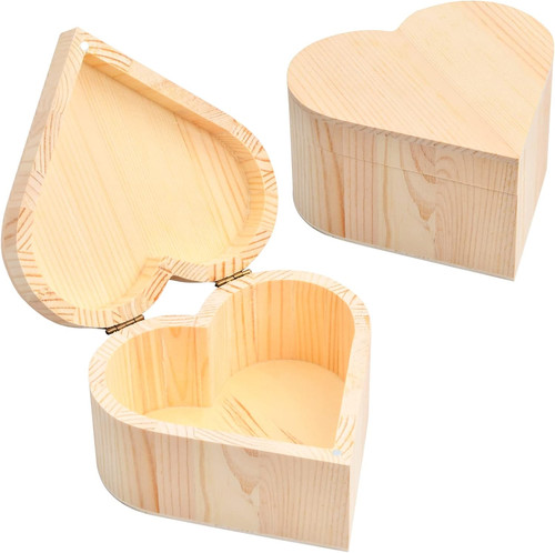 Stück holzbox mit deckel - 2,