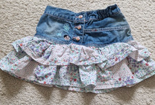 Süßer Jeans Rock mit Stufen