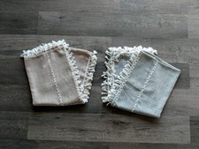 Stoff Tischdecke mit Fransen