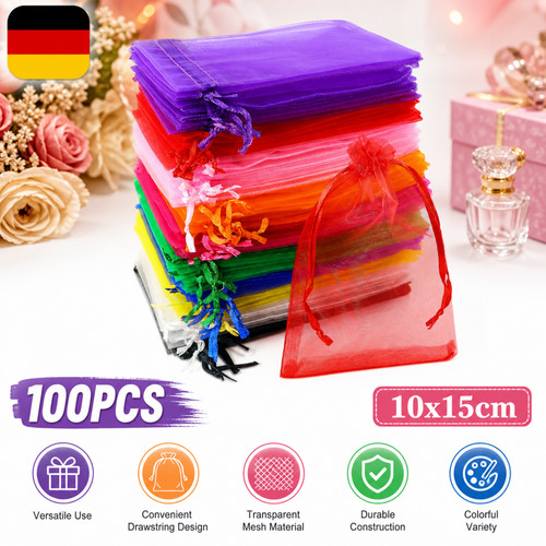 Kordelzug organza beutel 100 - organza,