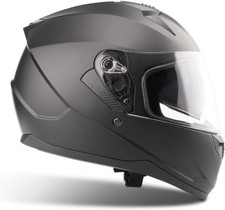 Integralhelm mit Sonnenblende VINZ Kennet Vollvisierhelm matt schwarz Gr. M