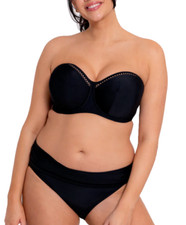 Curvy Kate SWIM Bandeau Bikini Top Bügel-BH Gr.80G UK 36F + Fold Over 16/XL