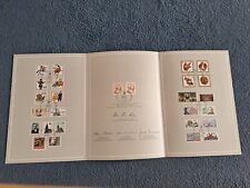 500 Jahre Post 27 Briefmarken Klappkarte Mitarbeiter mit Anschreiben u. Umschlag