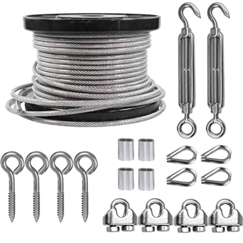 Seilspanner edelstahl set - edelstahl,