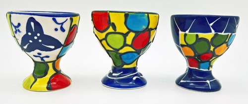 3er set keramik eierbecher - 3er-set,