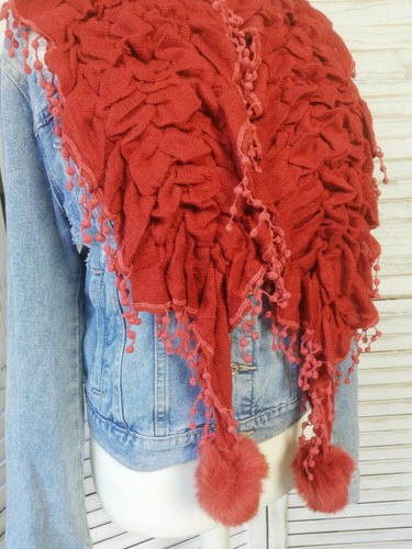 Eleganter raffschal mit - eleganter,