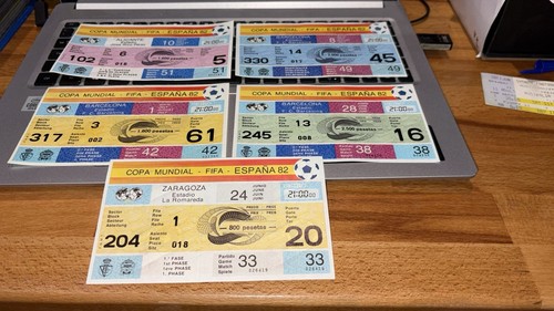 Eintrittskarten 1982 unused - wm,