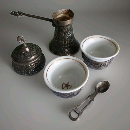 Antike türkisches kaffeeset - antike,
