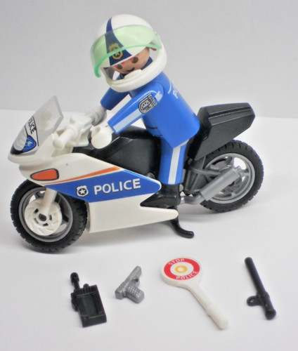 Polizist mit motorrad - polizist,