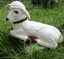 Gartenfigur schaf schäfchen - gartenfigur,