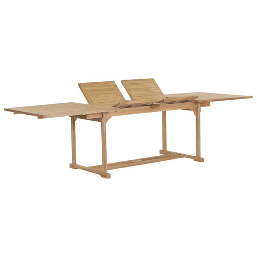 Ausziehtisch teak massiv - ausziehtisch,