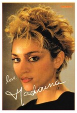 Madonna - , autogrammkarte)