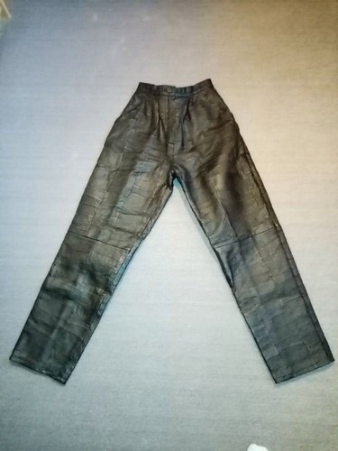 Schwarz lederhose hose - schwarz,