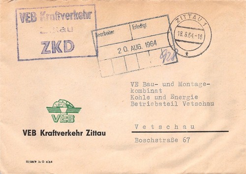 415483 ddr zkd dienstblg - dienstblg., veb