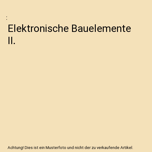 Elektronische bauelemente - elektronische,