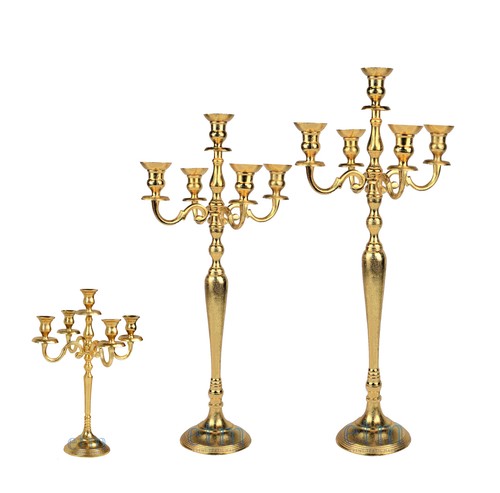 Kerzenständer armig gold - 5-armig,