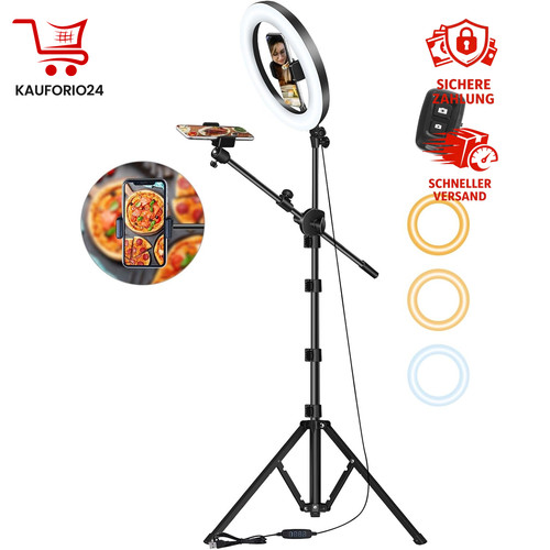 Ringlicht mit stativ - 10,5”,