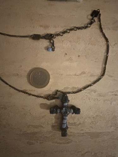 Konplott kette kreuz blau - kreuz,