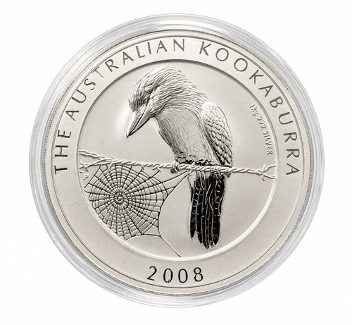 Silbermünze kookaburra - silbermünze, kg