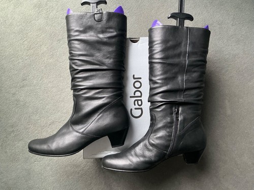 Lederstiefel gabor hoch - lederstiefel,