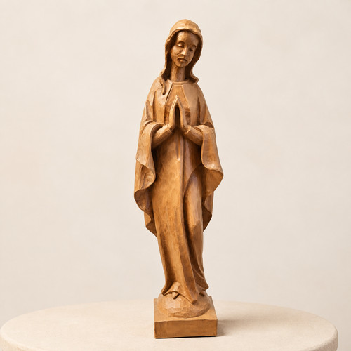 Große madonna holzfigur cm - große,