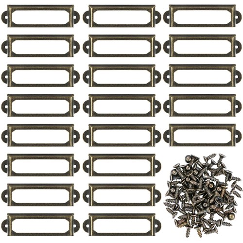 Etikettenhalter metall bronze - etikettenhalter,
