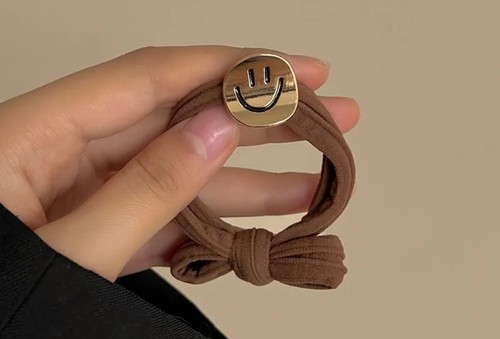 Smiley haargummi gold braun - smiley/haargummi/, /braun/