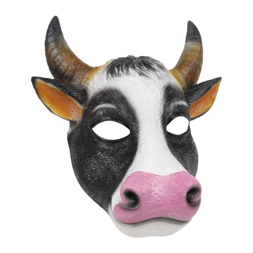 Kuhmaske aus latex - kuhmaske,