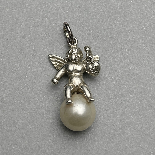 Engel anhänger aus - engel-anhänger, silber
