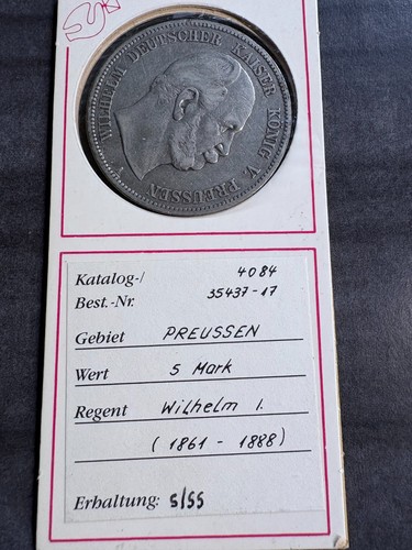 Preussen mark 1876 wilhelm - 1876, a