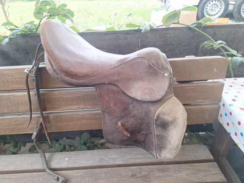 Ponysattel mit gebrauchsspuren - ponysattel,