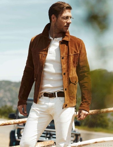 Herren braun leder - herren, trucker