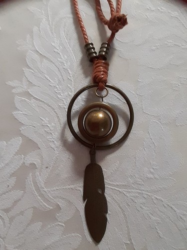 Anhänger indianer feder - anhänger,