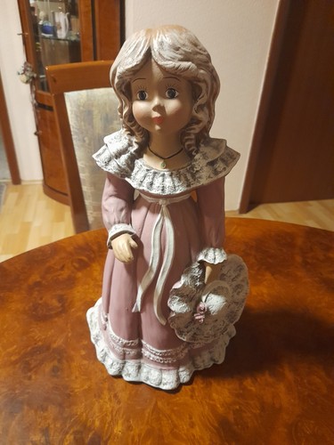 Keramik figur mädchen mit - keramik,